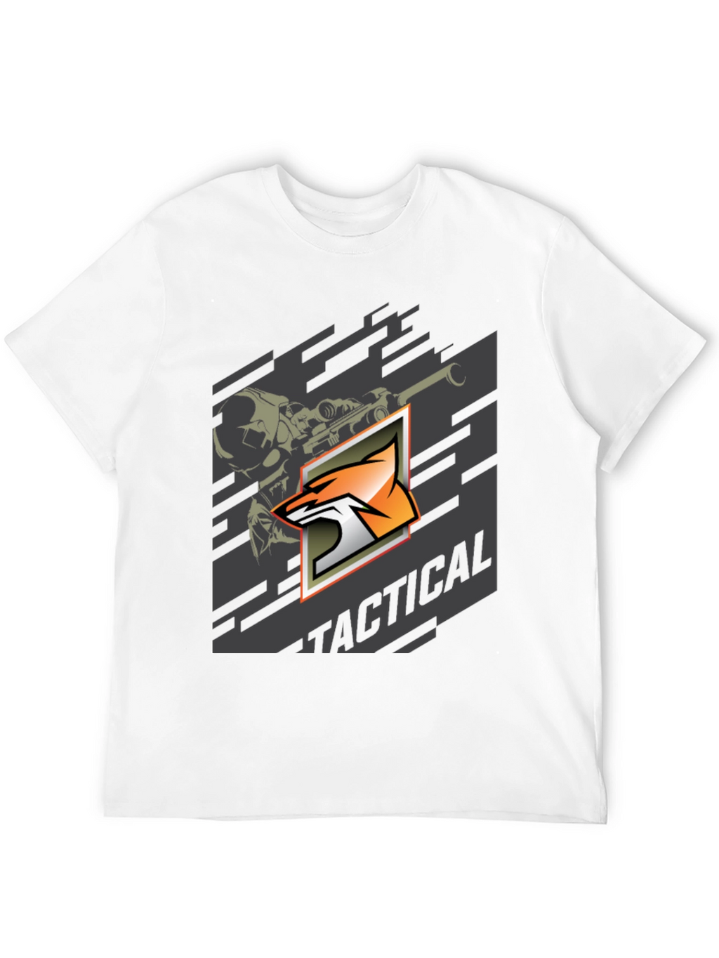 Tactical Fox Graphic Print T-Shirt