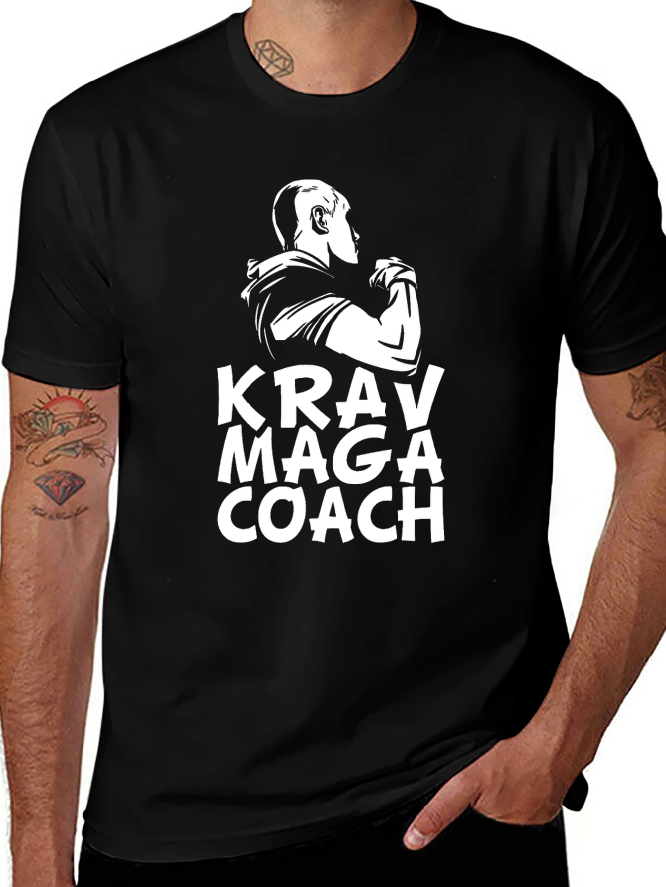 Krav Maga Coach T-Shirt - Martial Arts Instructor Tee