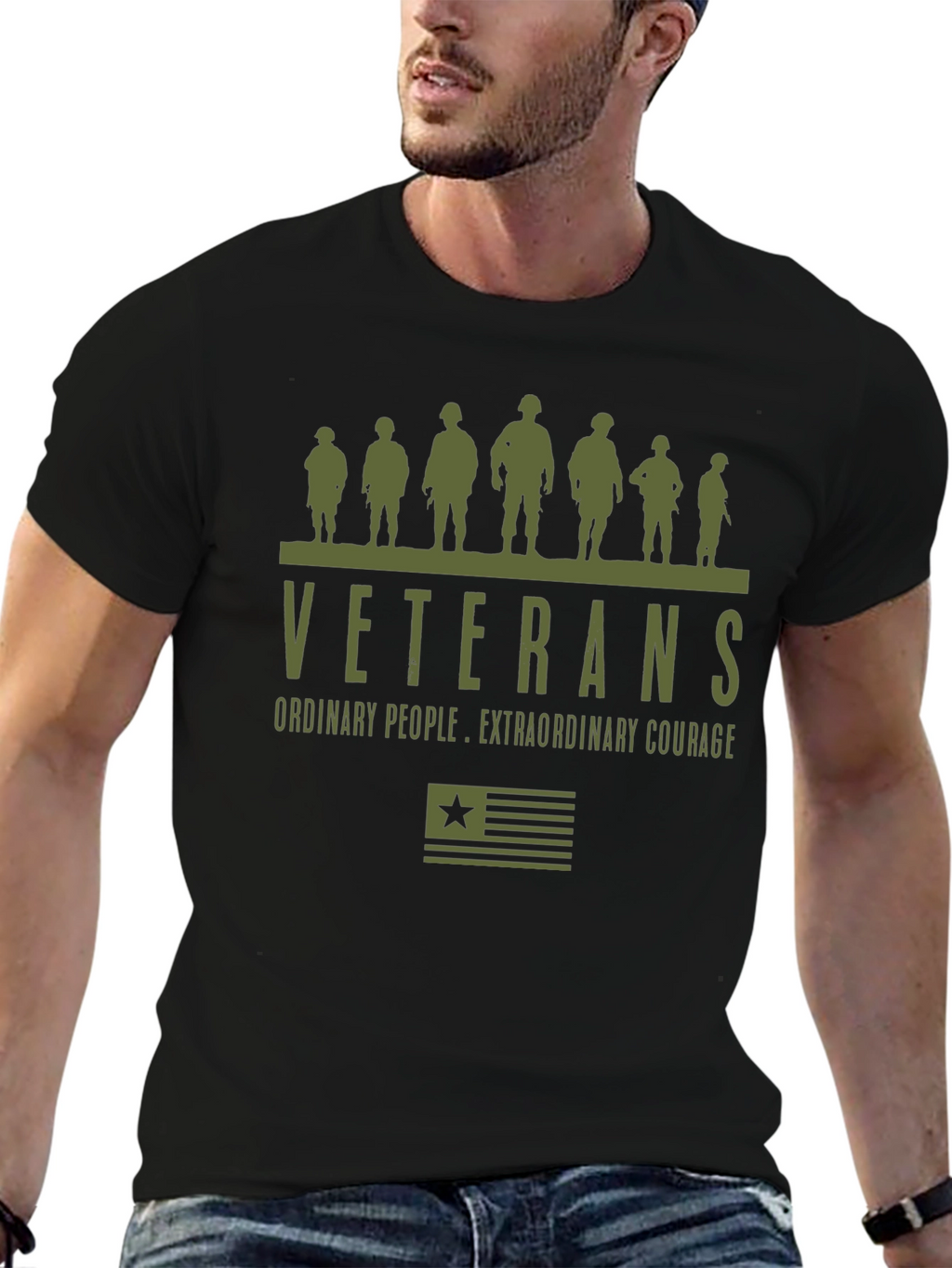 Veterans Graphic T-Shirt - Courage & Pride