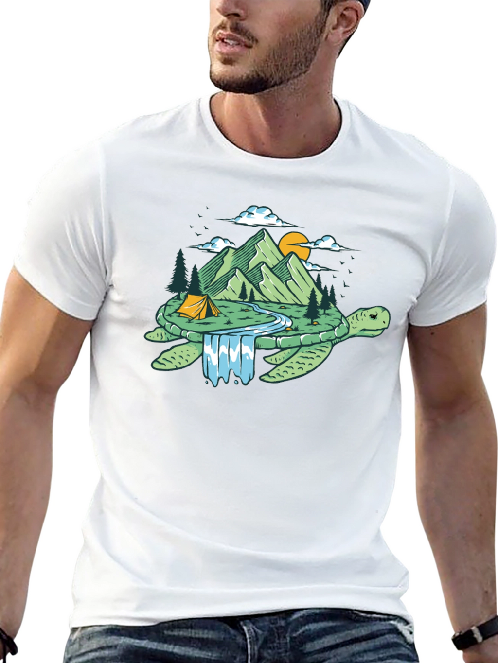 Turtle Island T-Shirt: Nature Lovers Tee