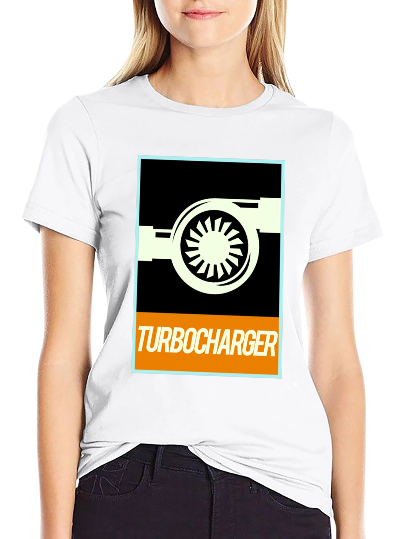 Turbocharger Graphic T-Shirt - Car Enthusiast Design