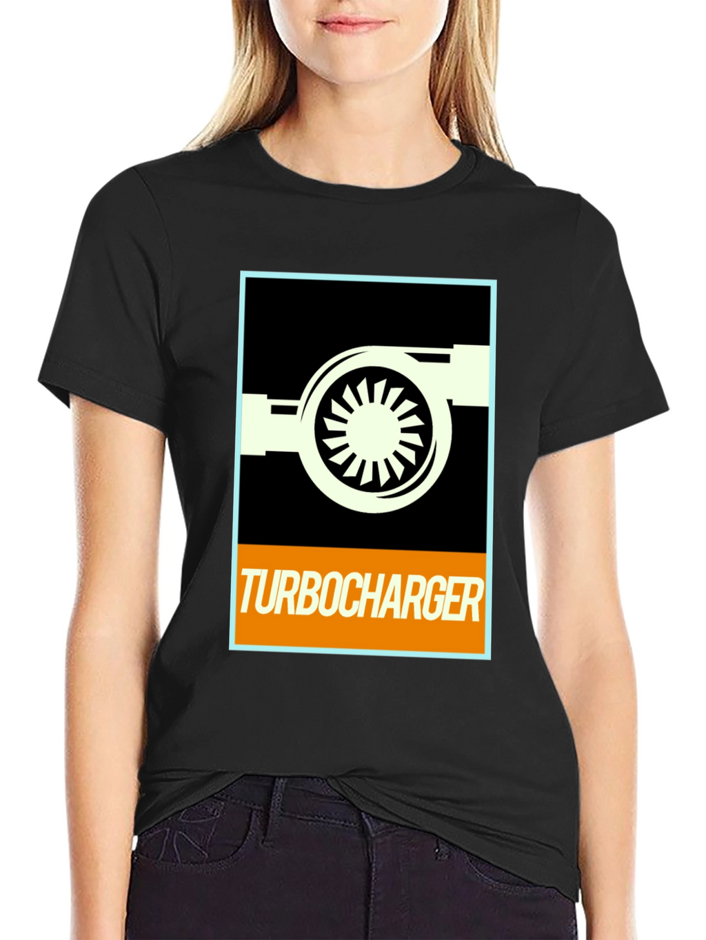 Turbocharger Graphic T-Shirt - Car Enthusiast Design