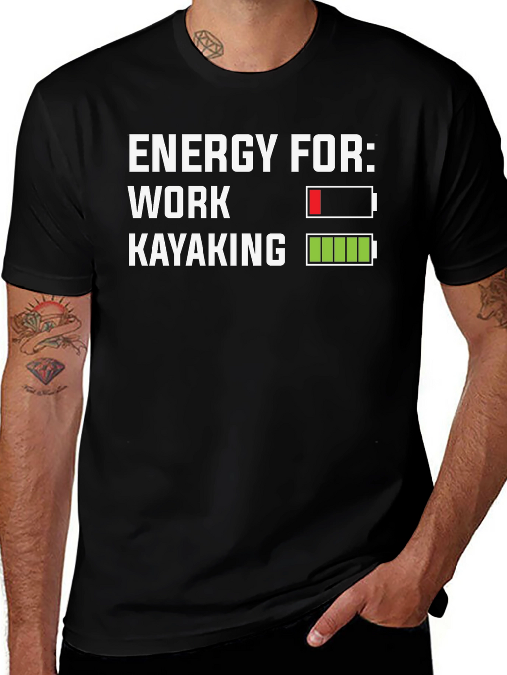 Energy for Kayaking T-Shirt - Funny Graphic Tee