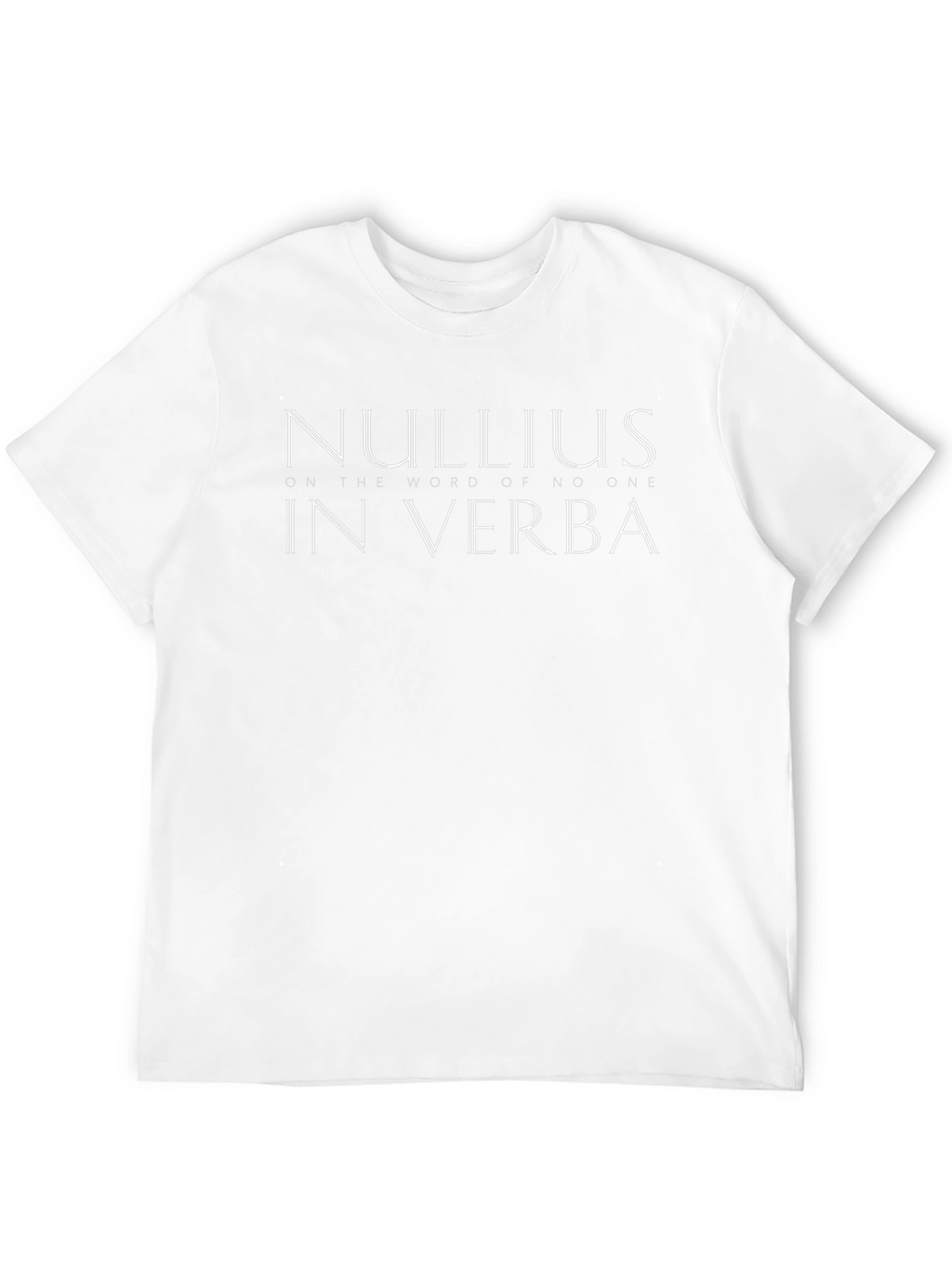 Nullius in Verba Black T-Shirt
