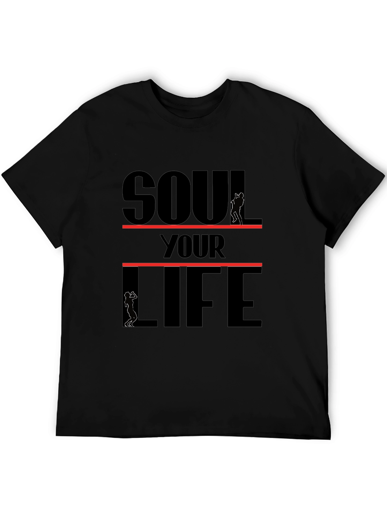 Soul Your Life Black Graphic Tee
