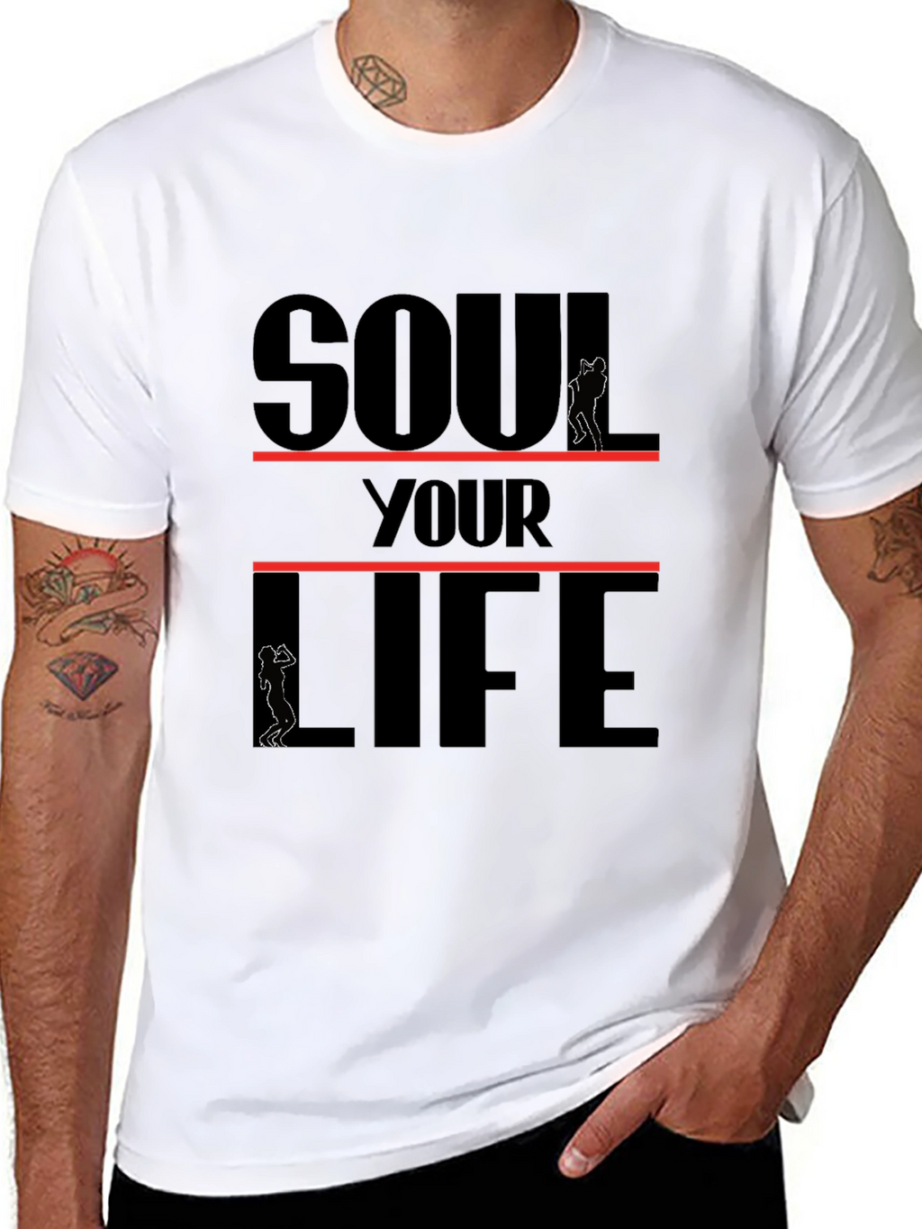 Soul Your Life Black Graphic Tee