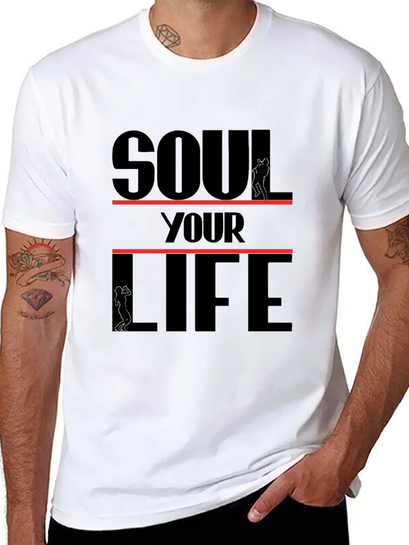 Soul Your Life Black Graphic Tee