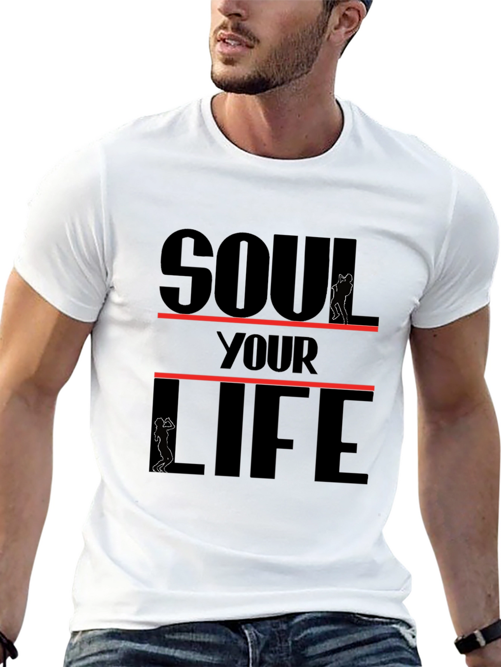 Soul Your Life Black Graphic Tee