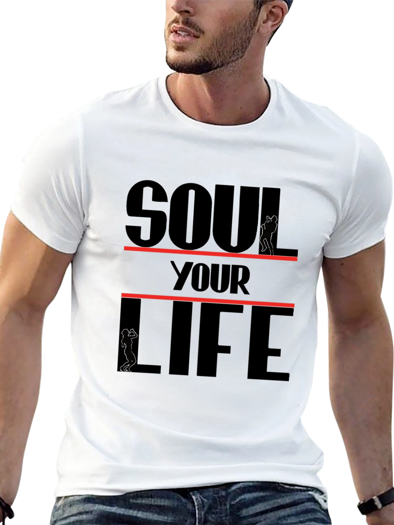 Soul Your Life Black Graphic Tee