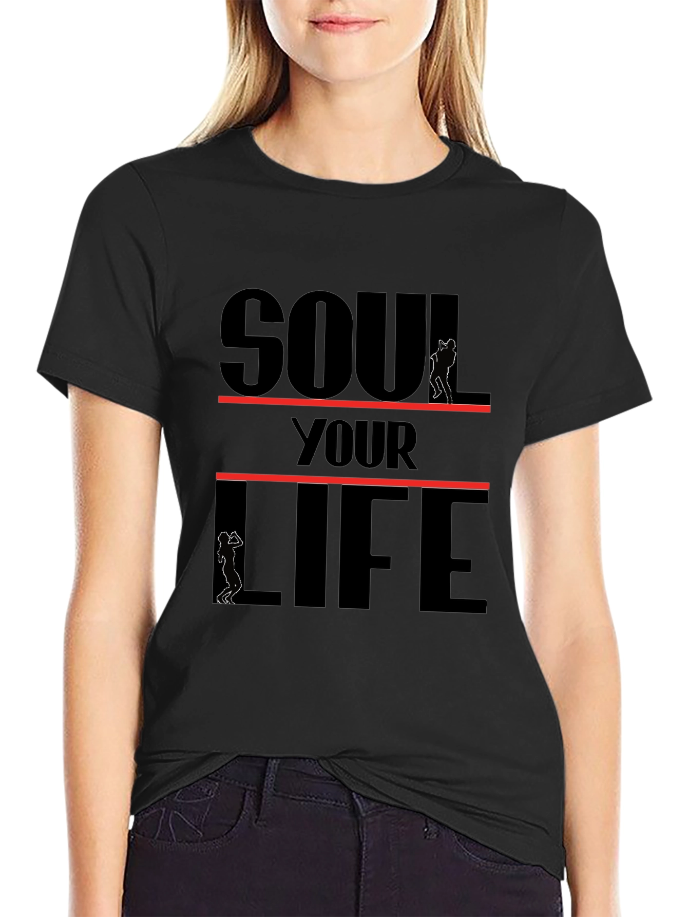 Soul Your Life Black Graphic Tee