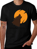 Young Wolf Graphic Tee - Modern Design