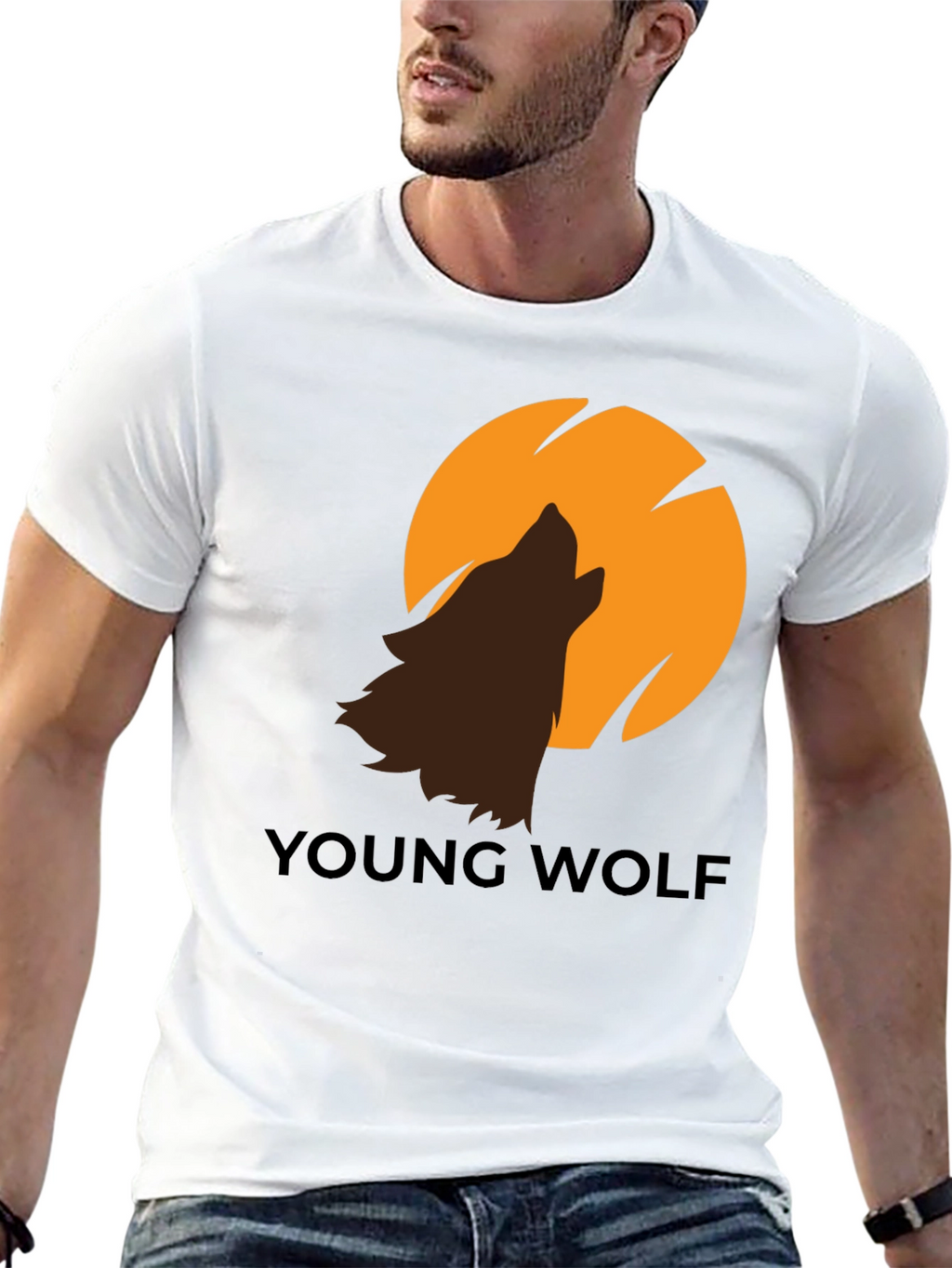 Young Wolf Graphic Tee - Modern Design