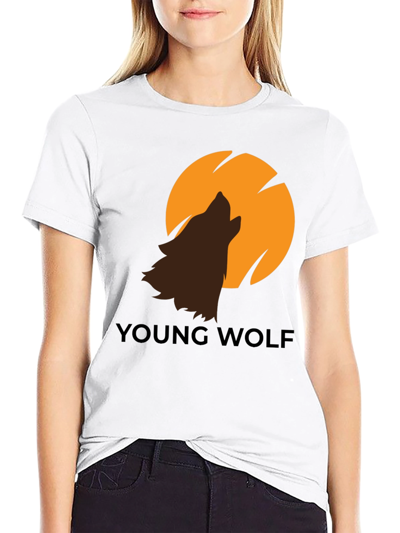Young Wolf Graphic Tee - Modern Design