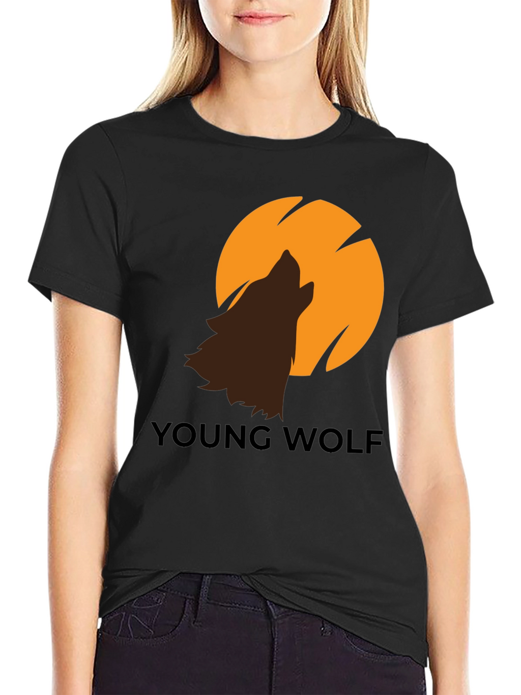 Young Wolf Graphic Tee - Modern Design
