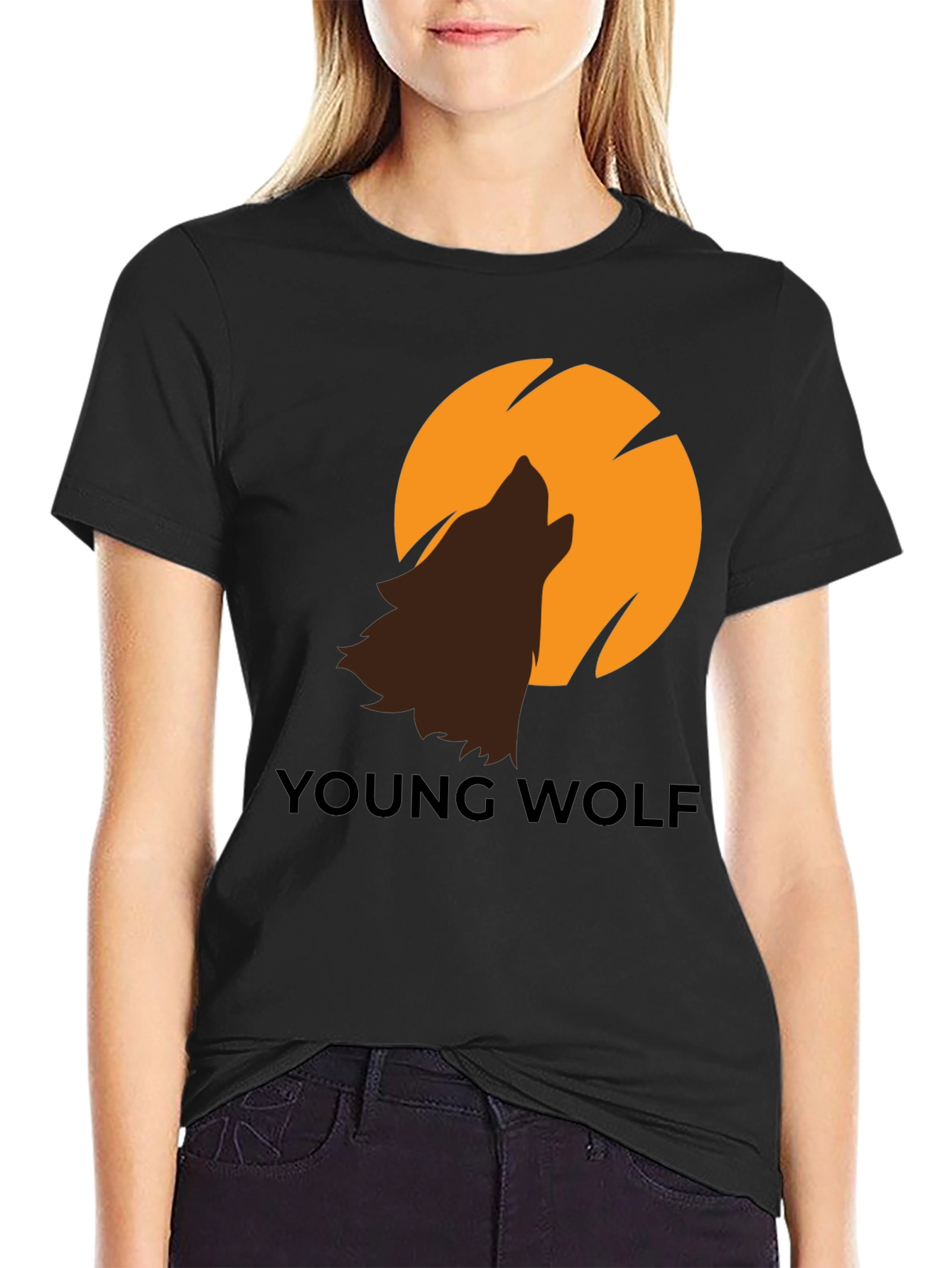 Young Wolf Graphic Tee - Modern Design