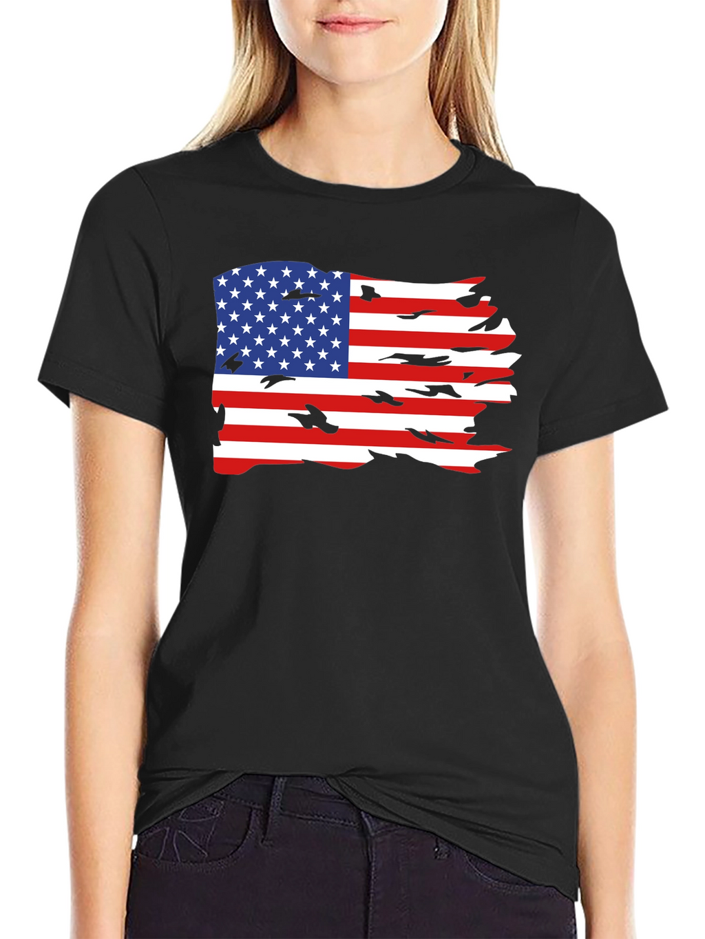 American Flag Graphic Tee