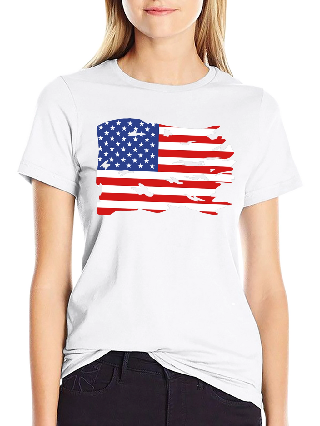 American Flag Graphic Tee