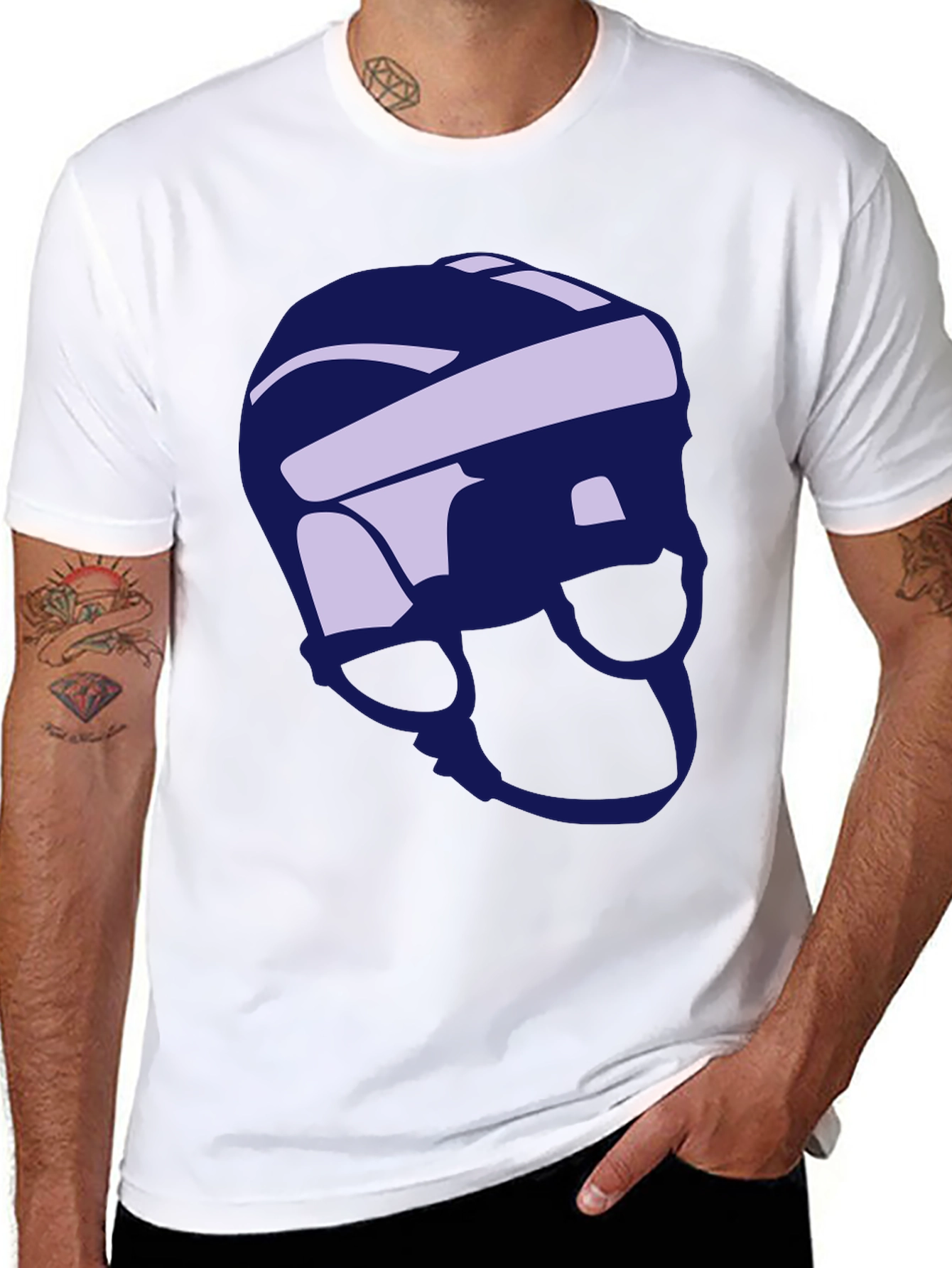 Helmet Graphic Tee - Cool Casual Style