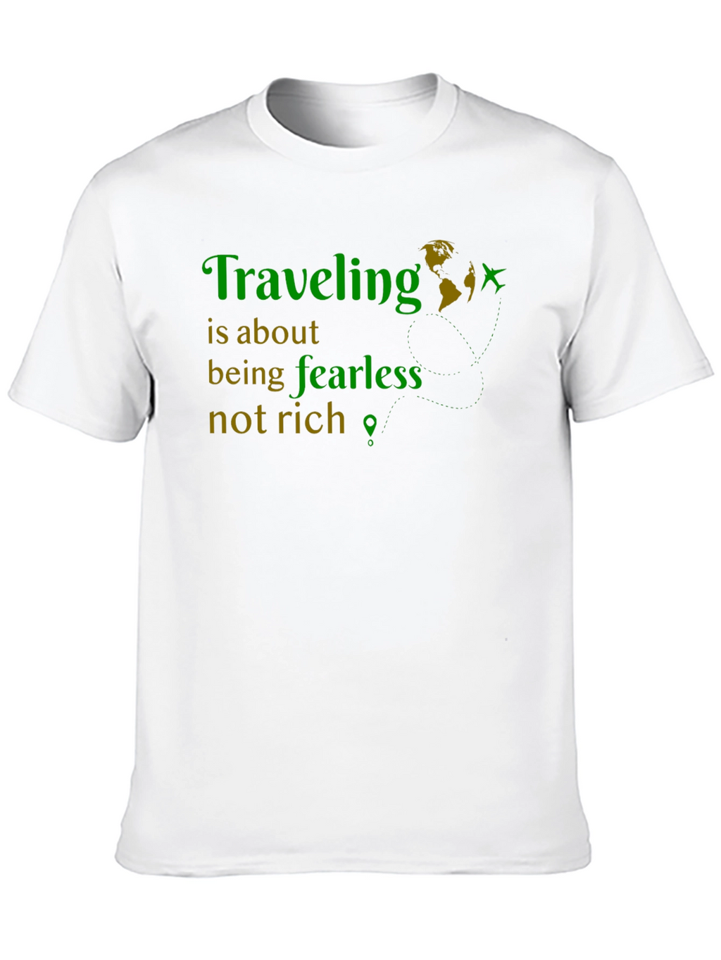 Traveling Fearless Graphic Tee - Adventure Shirt