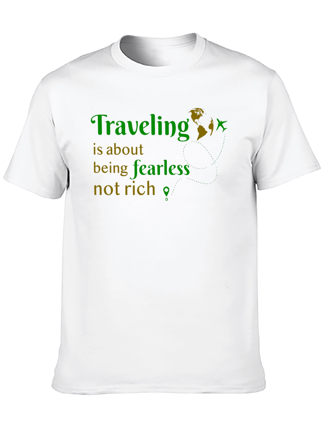 Traveling Fearless Graphic Tee - Adventure Shirt