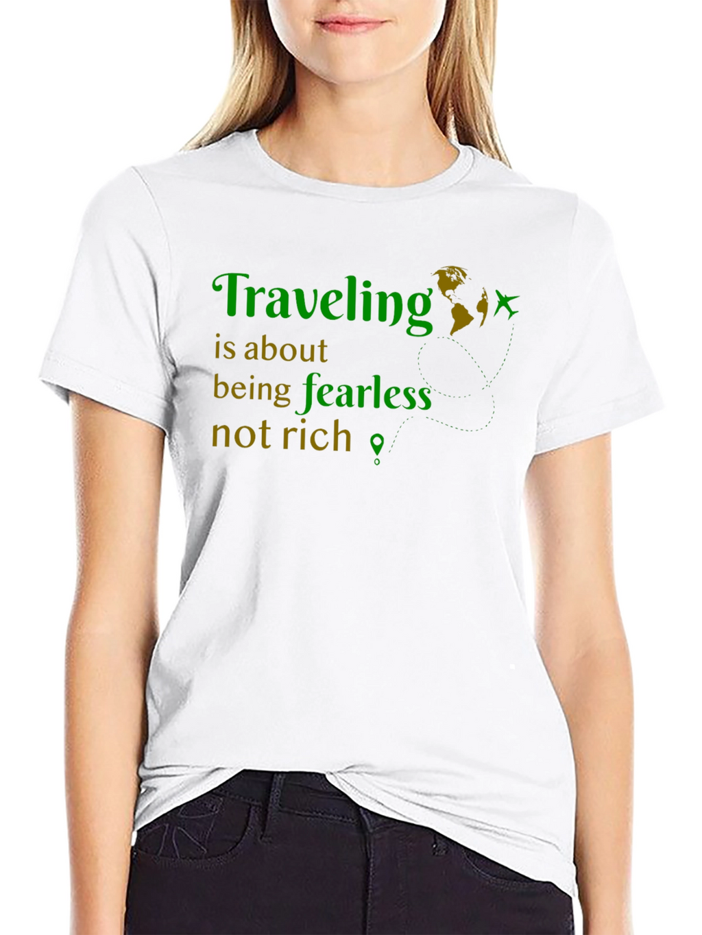 Traveling Fearless Graphic Tee - Adventure Shirt