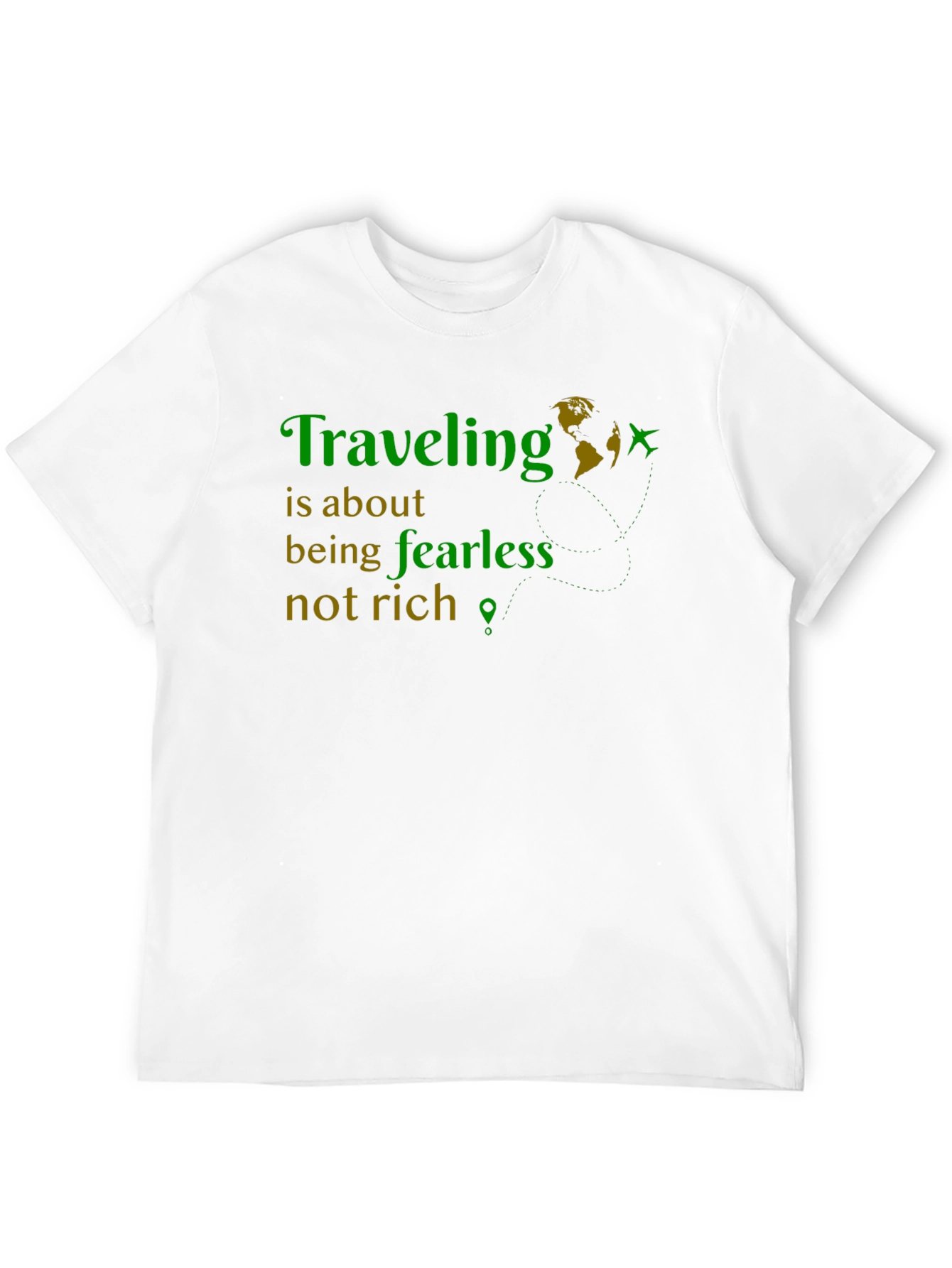 Traveling Fearless Graphic Tee - Adventure Shirt
