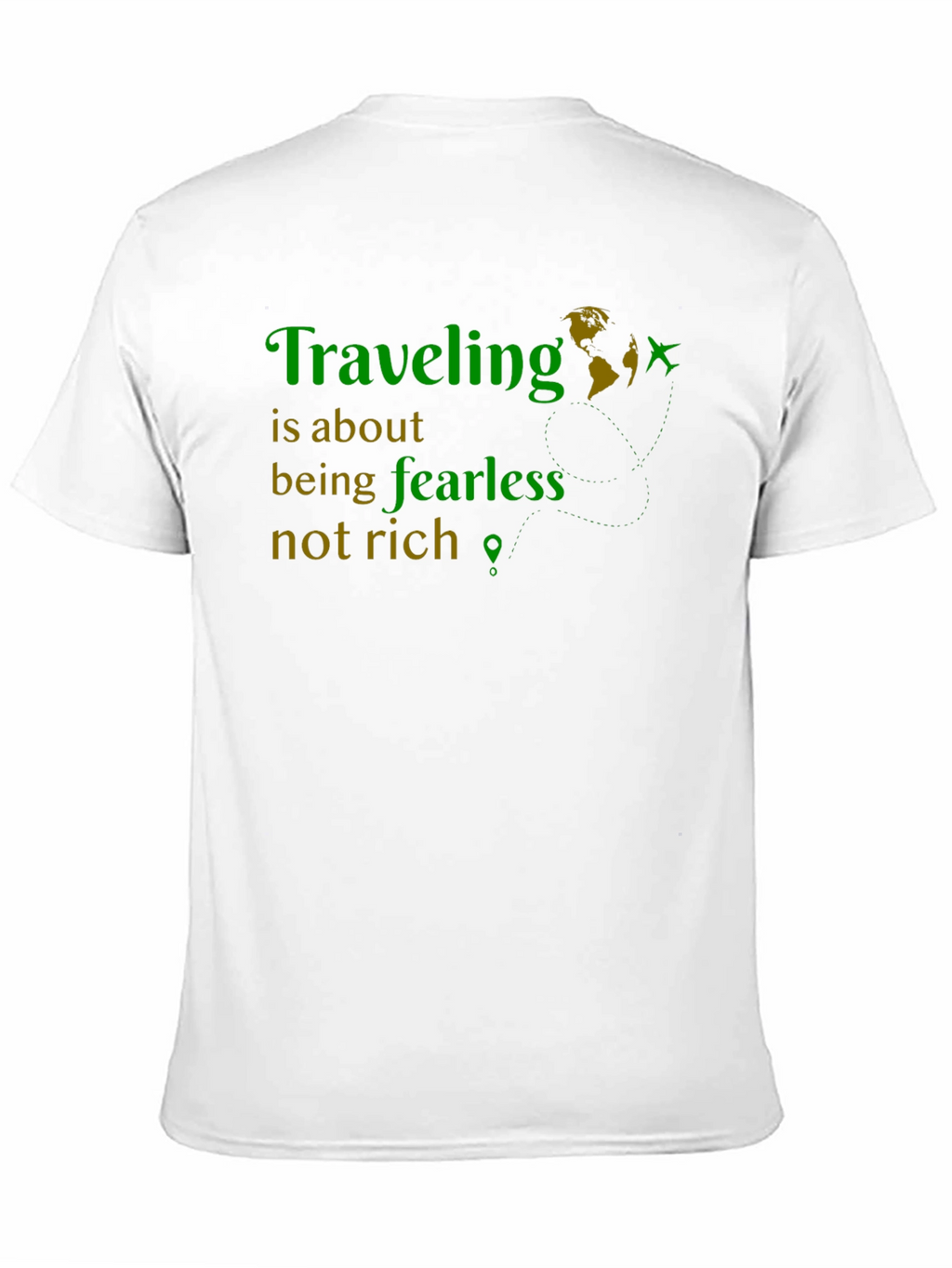 Traveling Fearless Graphic Tee - Adventure Shirt