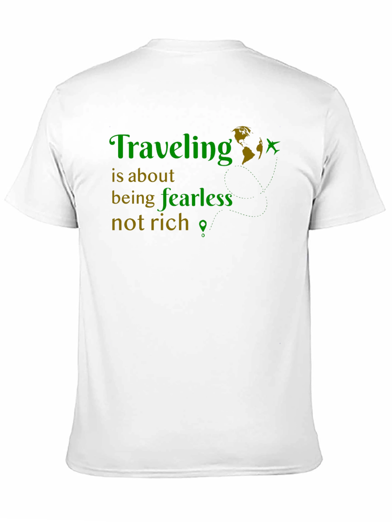 Traveling Fearless Graphic Tee - Adventure Shirt