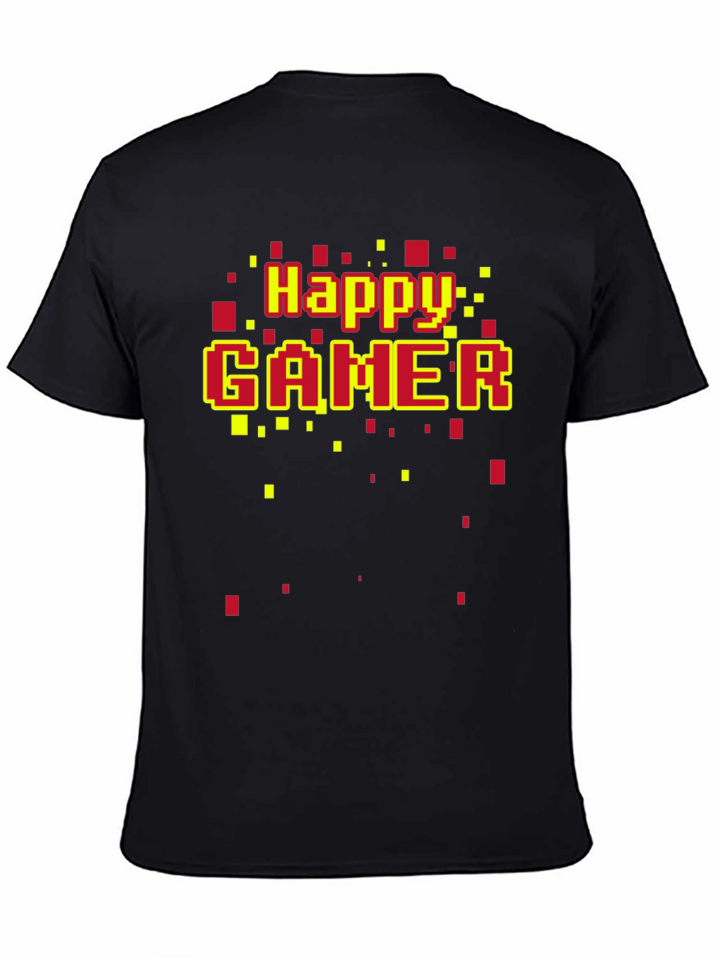 Happy Gamer T-Shirt - Retro Pixel Style