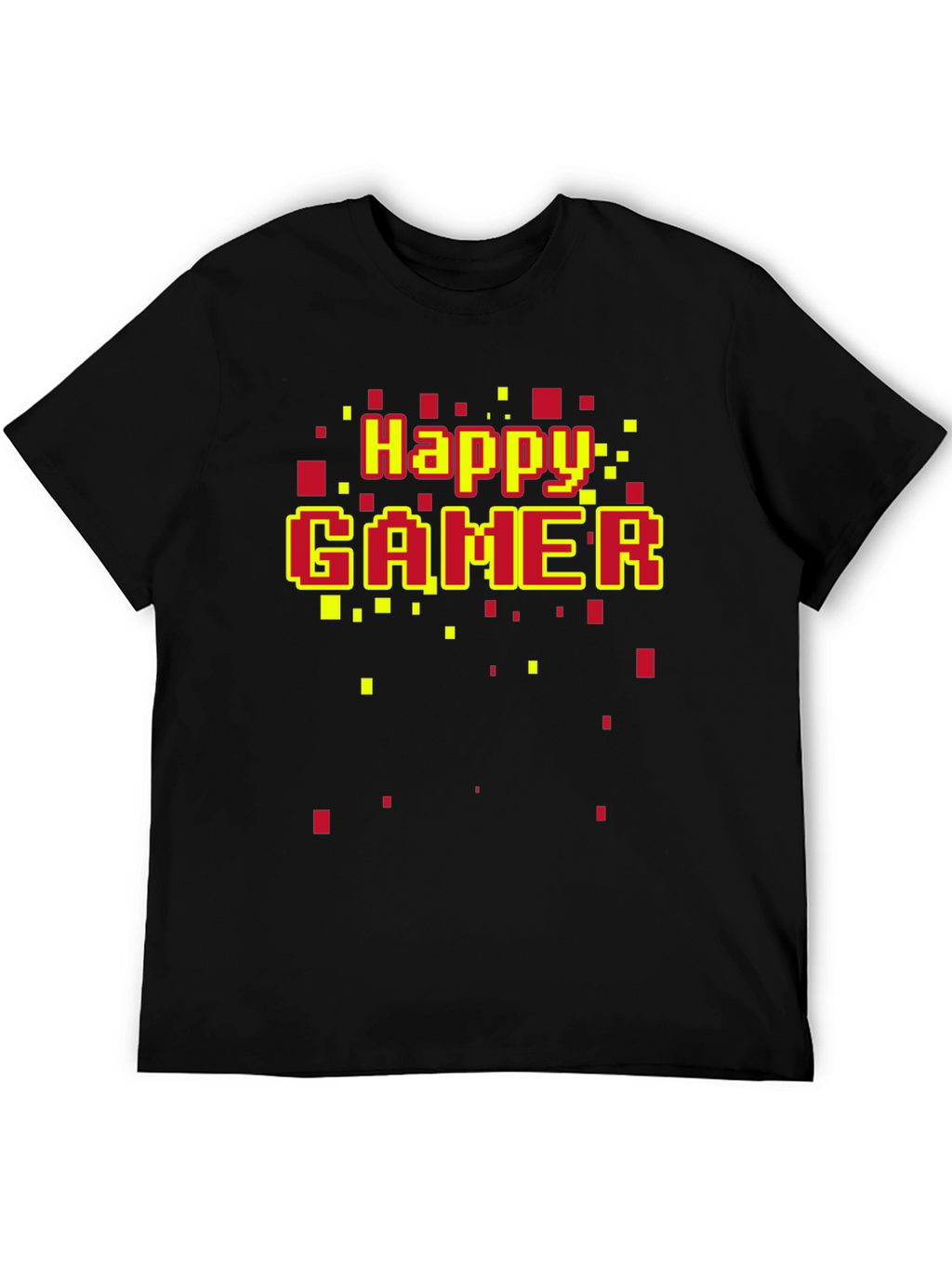 Happy Gamer T-Shirt - Retro Pixel Style