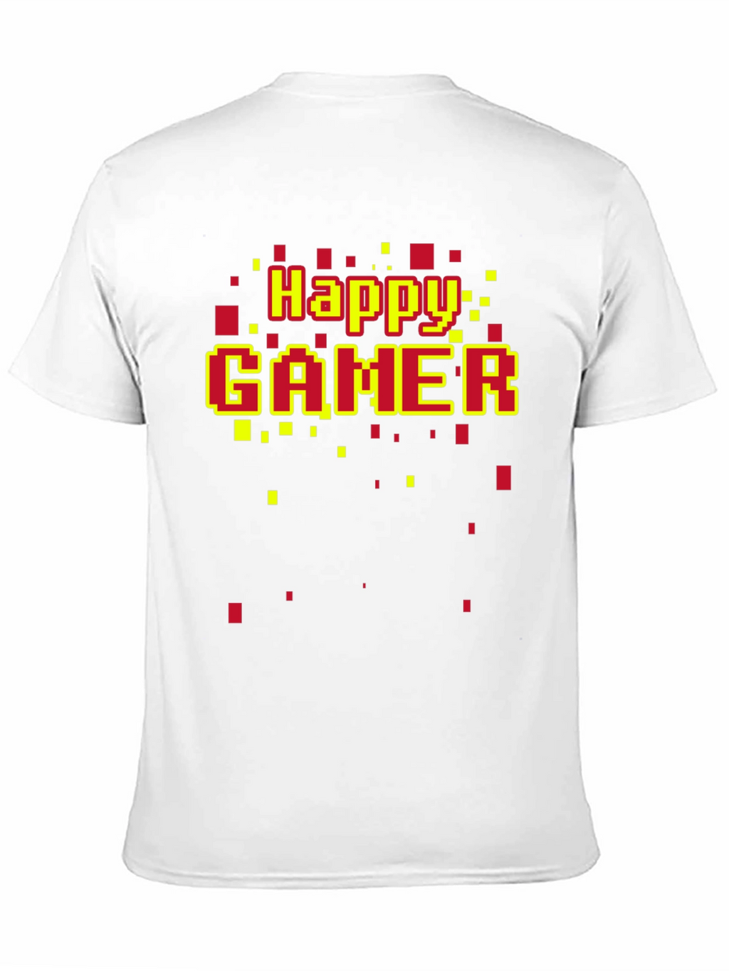 Happy Gamer T-Shirt - Retro Pixel Style