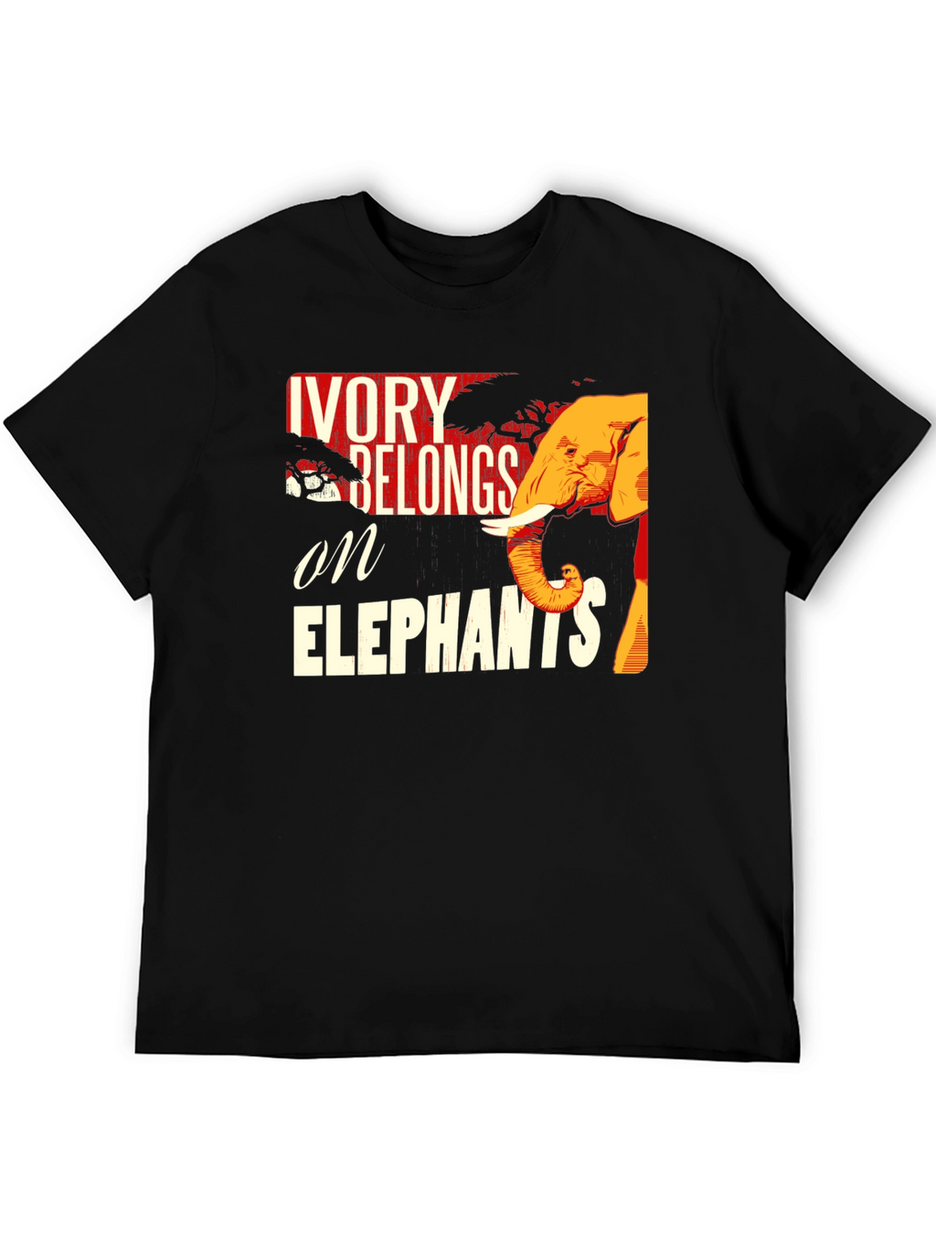 Ivory Belongs on Elephants Graphic Tee