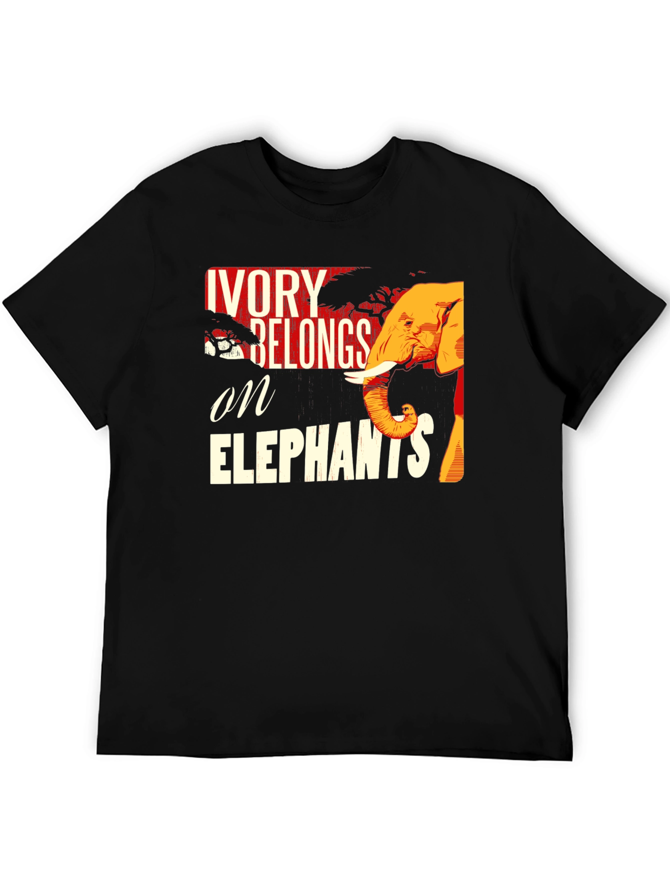 Ivory Belongs on Elephants Graphic Tee