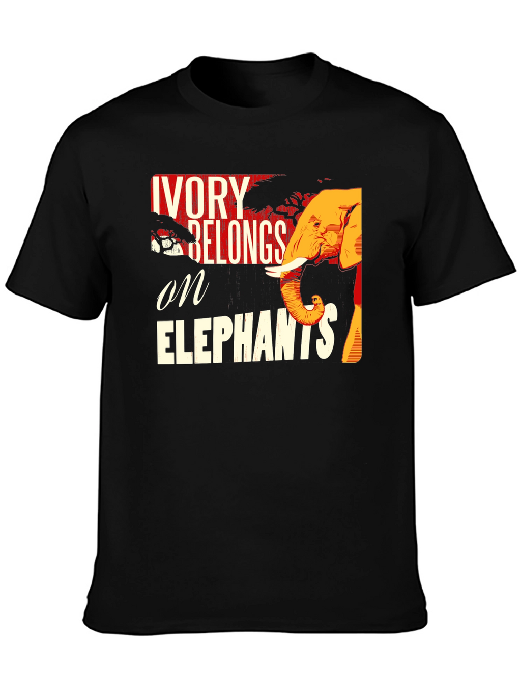Ivory Belongs on Elephants Graphic Tee