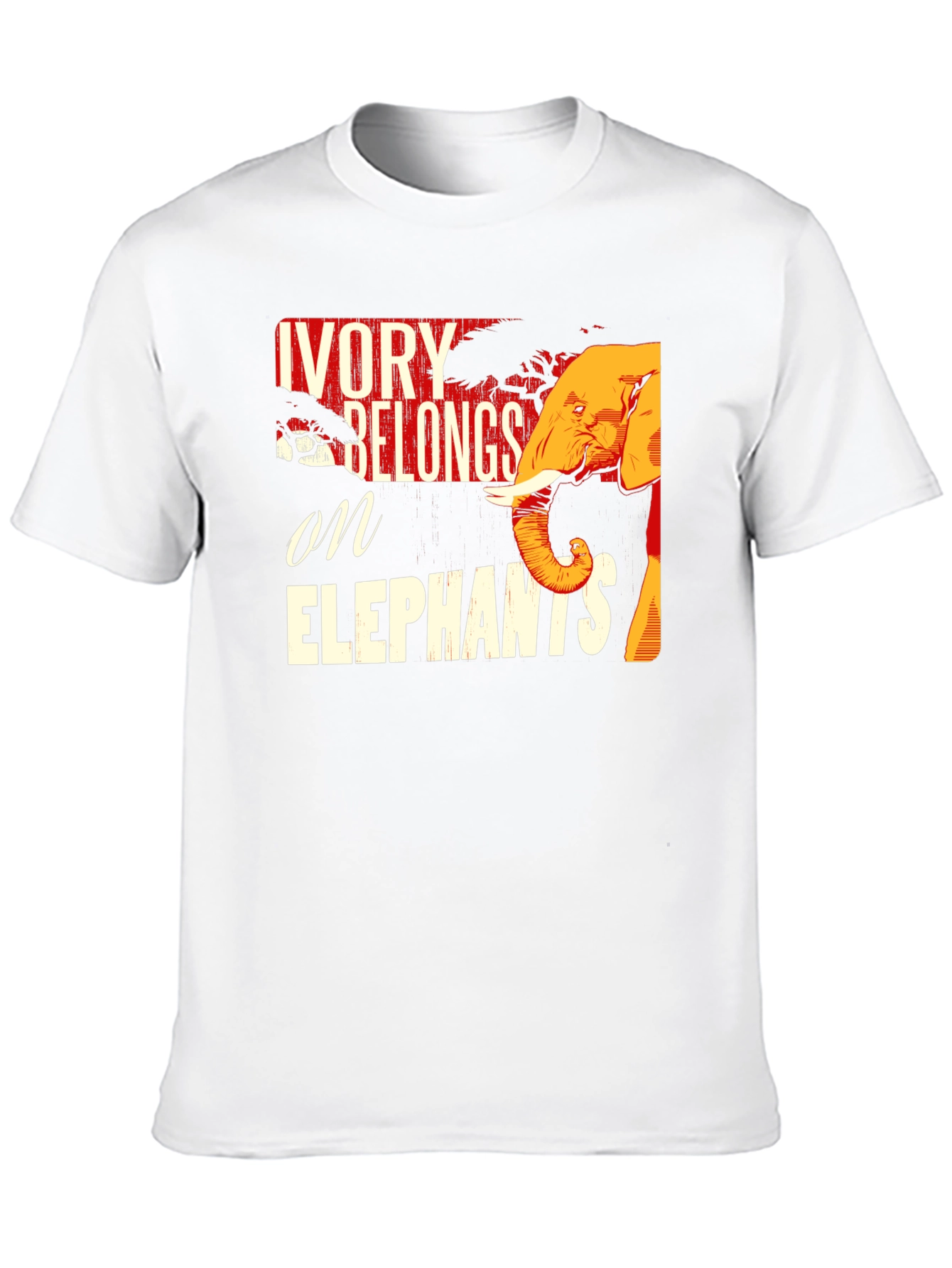 Ivory Belongs on Elephants Graphic Tee