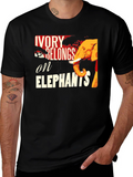 Ivory Belongs on Elephants Graphic Tee