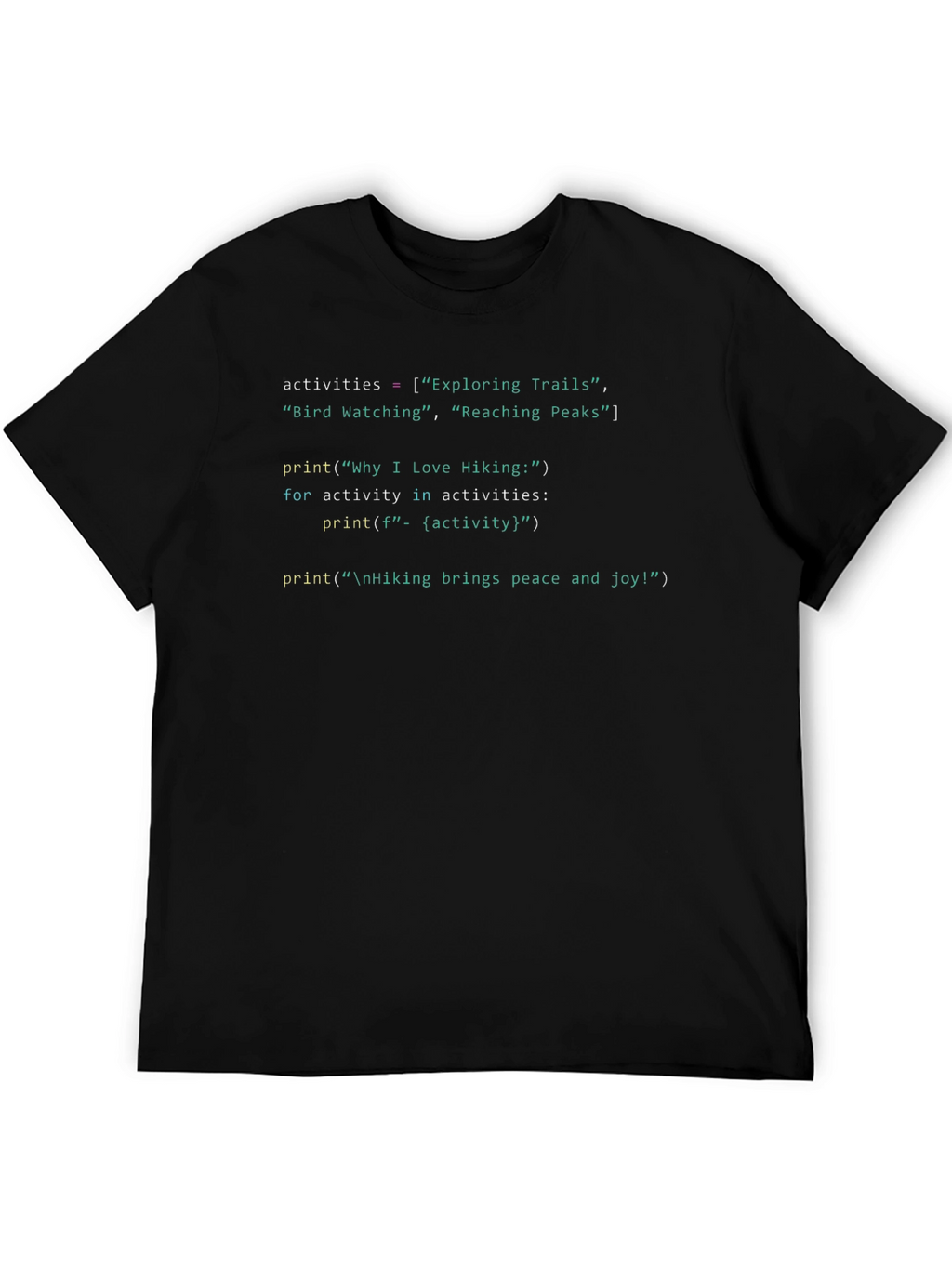Hiking Programmer T-Shirt: Coding & Outdoors