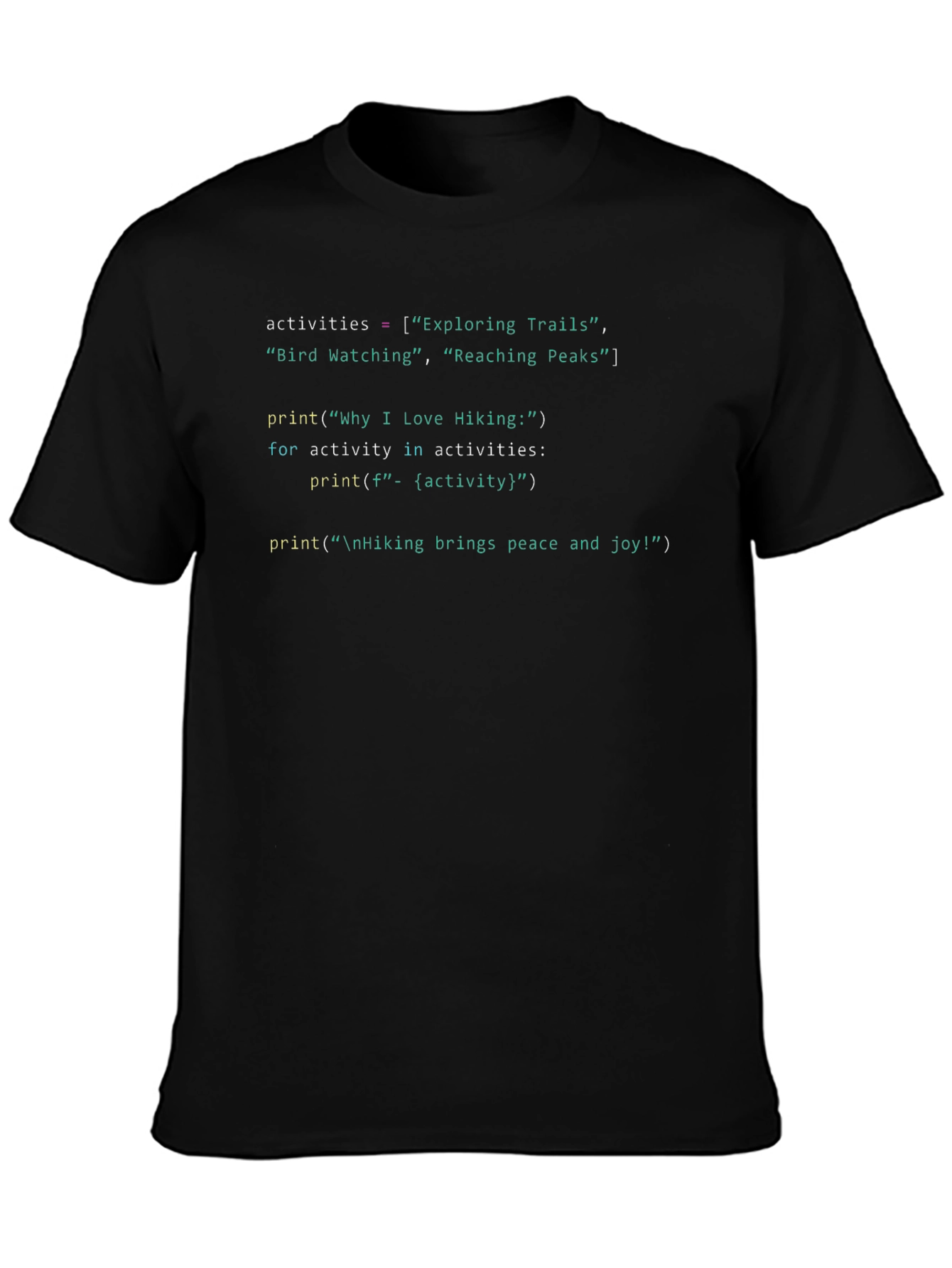 Hiking Programmer T-Shirt: Coding & Outdoors