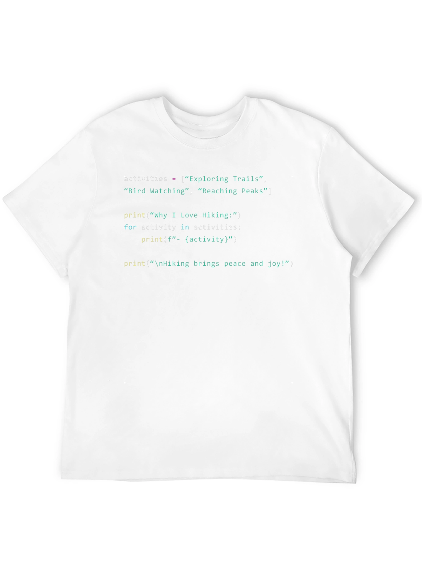 Hiking Programmer T-Shirt: Coding & Outdoors