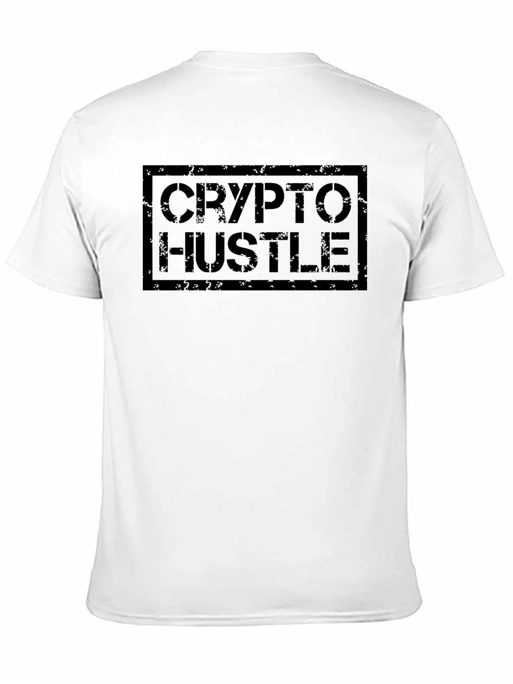 Crypto Hustle Black Graphic Tee - Soft Cotton Blend