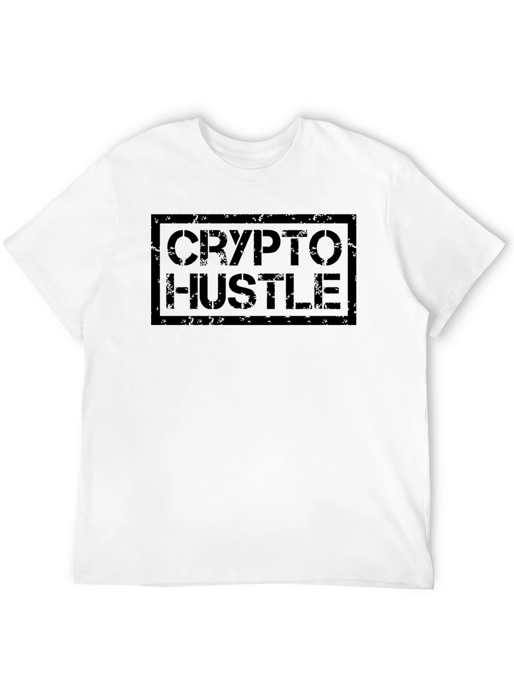 Crypto Hustle Black Graphic Tee - Soft Cotton Blend