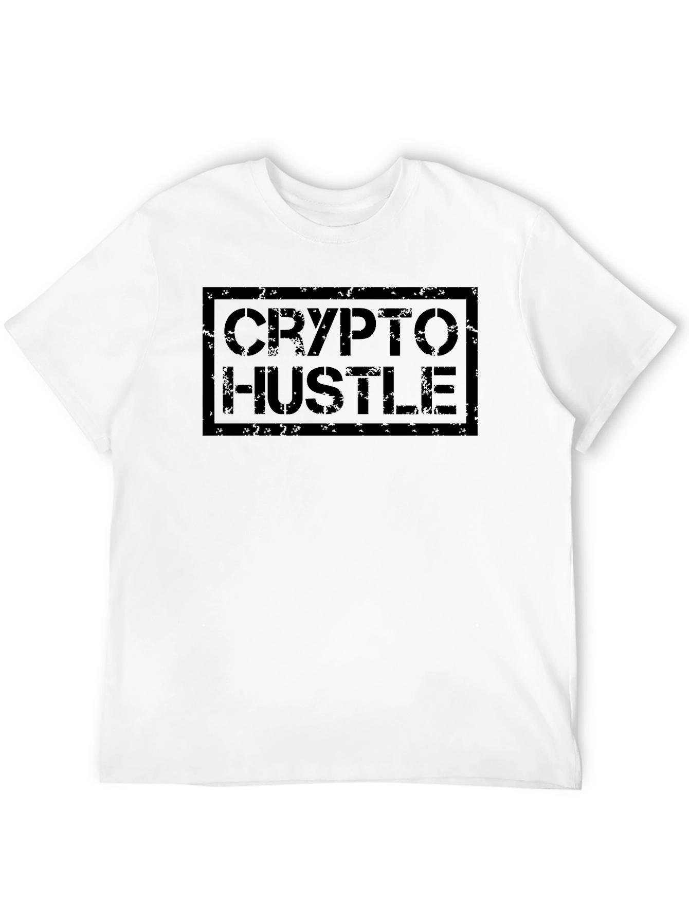 Crypto Hustle Black Graphic Tee - Soft Cotton Blend