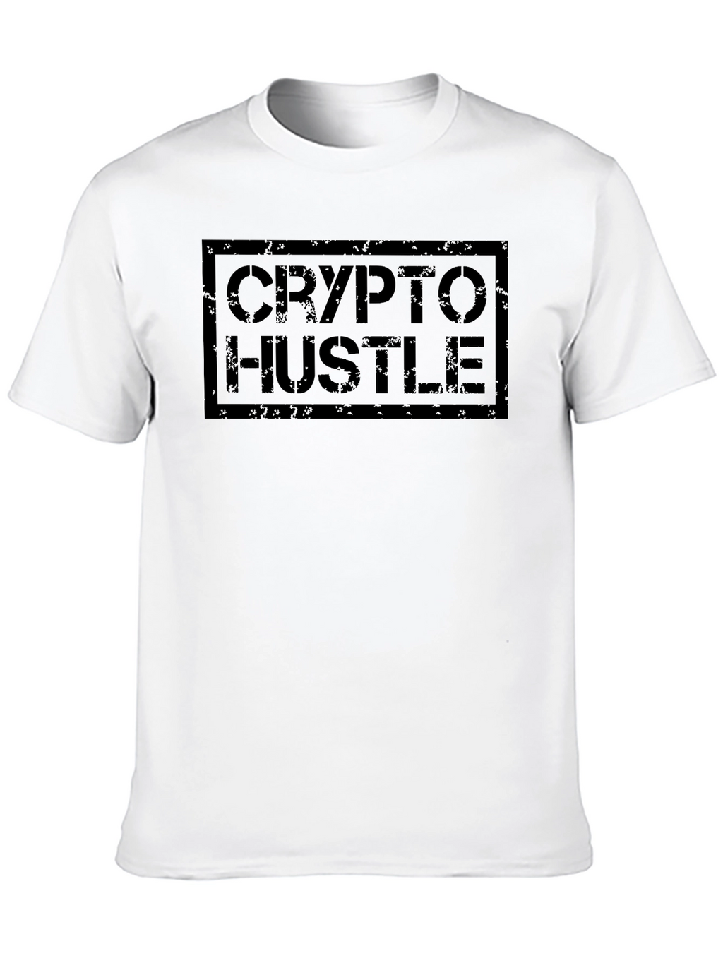 Crypto Hustle Black Graphic Tee - Soft Cotton Blend