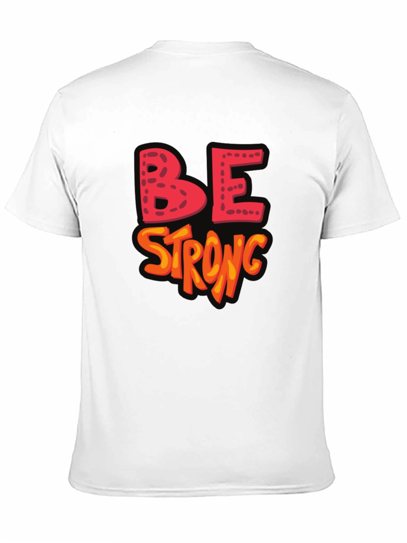 Be Strong Graphic Black T-Shirt