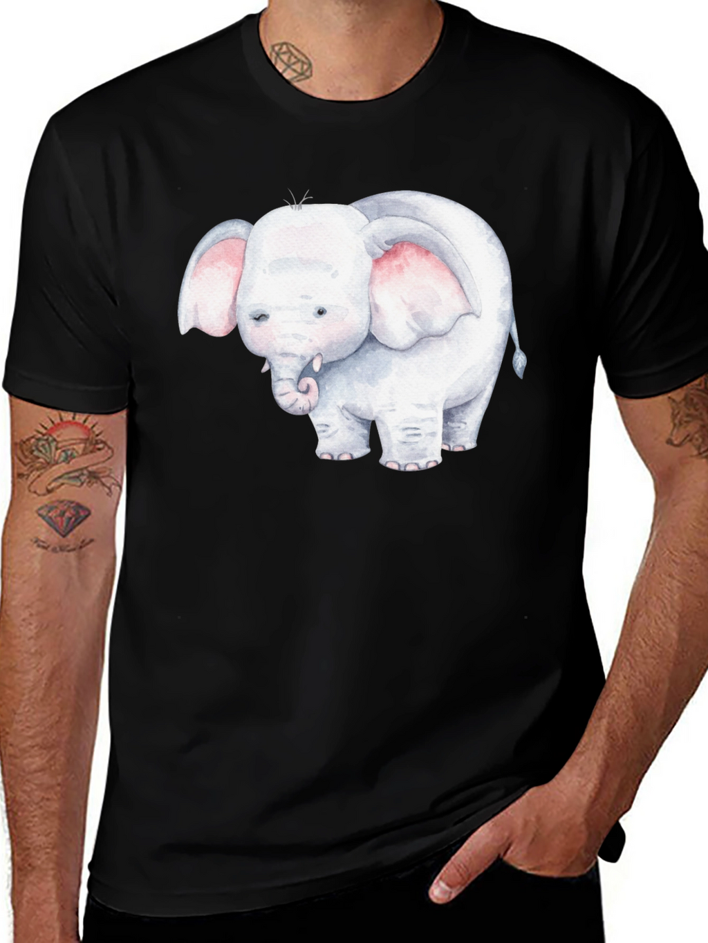 Elephant Graphic Tee - Cute & Comfortable