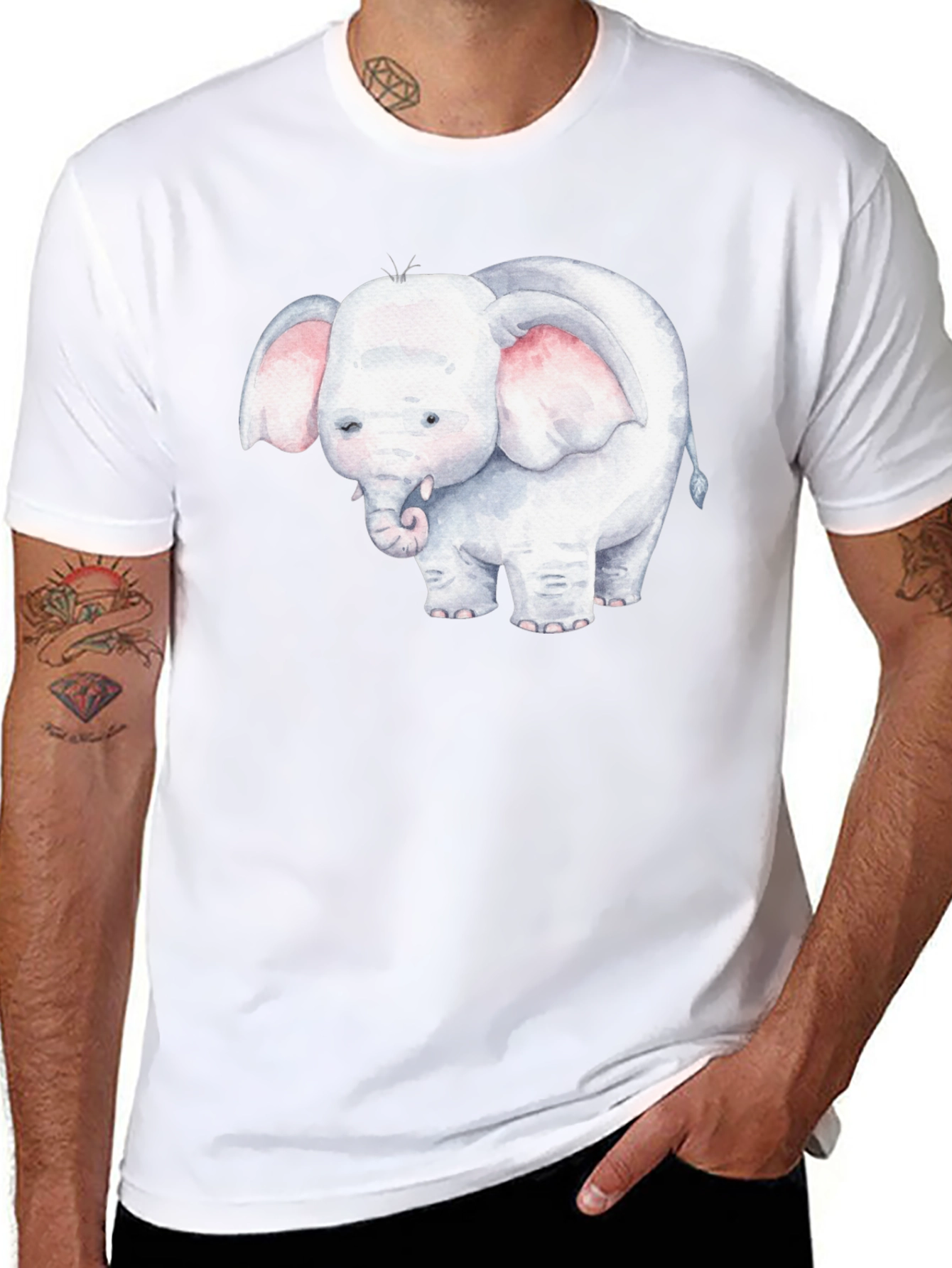 Elephant Graphic Tee - Cute & Comfortable