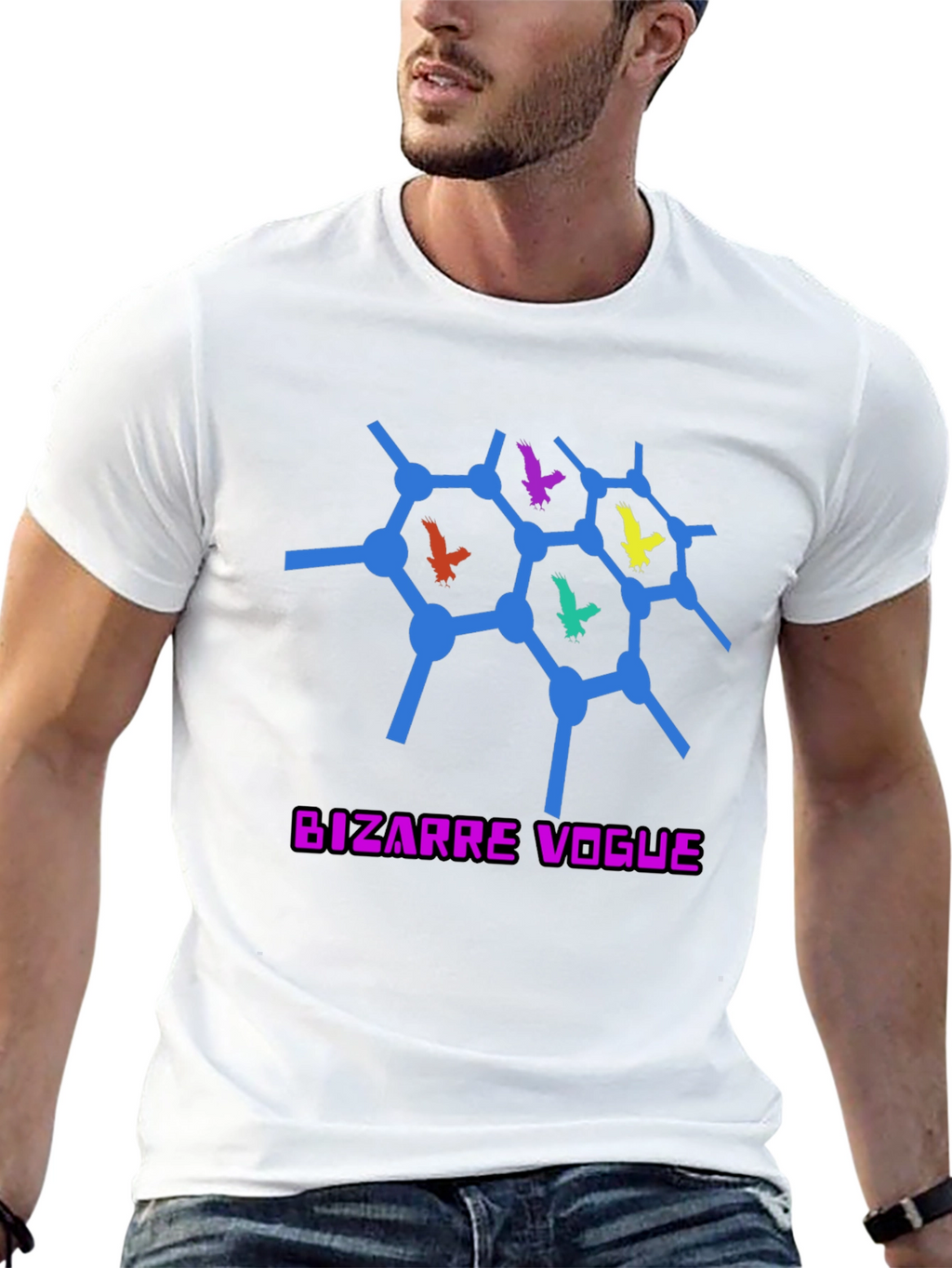 Bizarre Vogue T-Shirt - Modern Graphic Tee