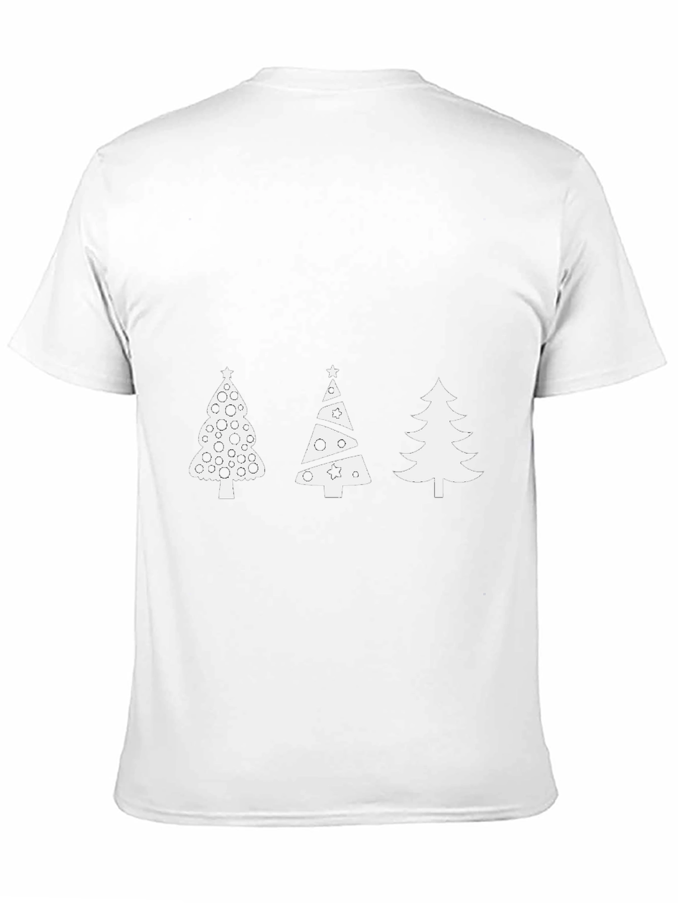 Holiday Tree Graphic Tee - Black