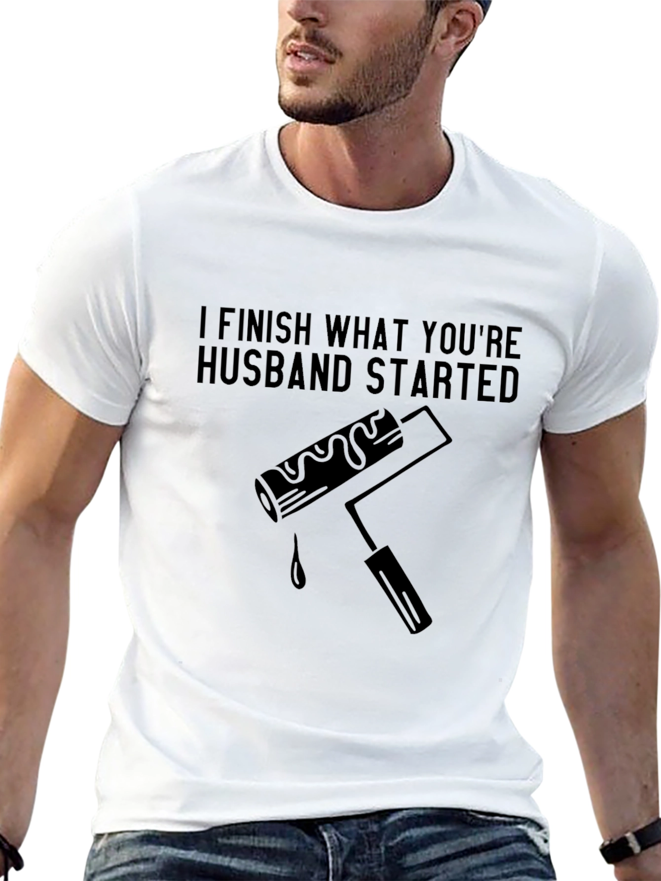 I Finish What Your Husband Started Funny T-Shirt