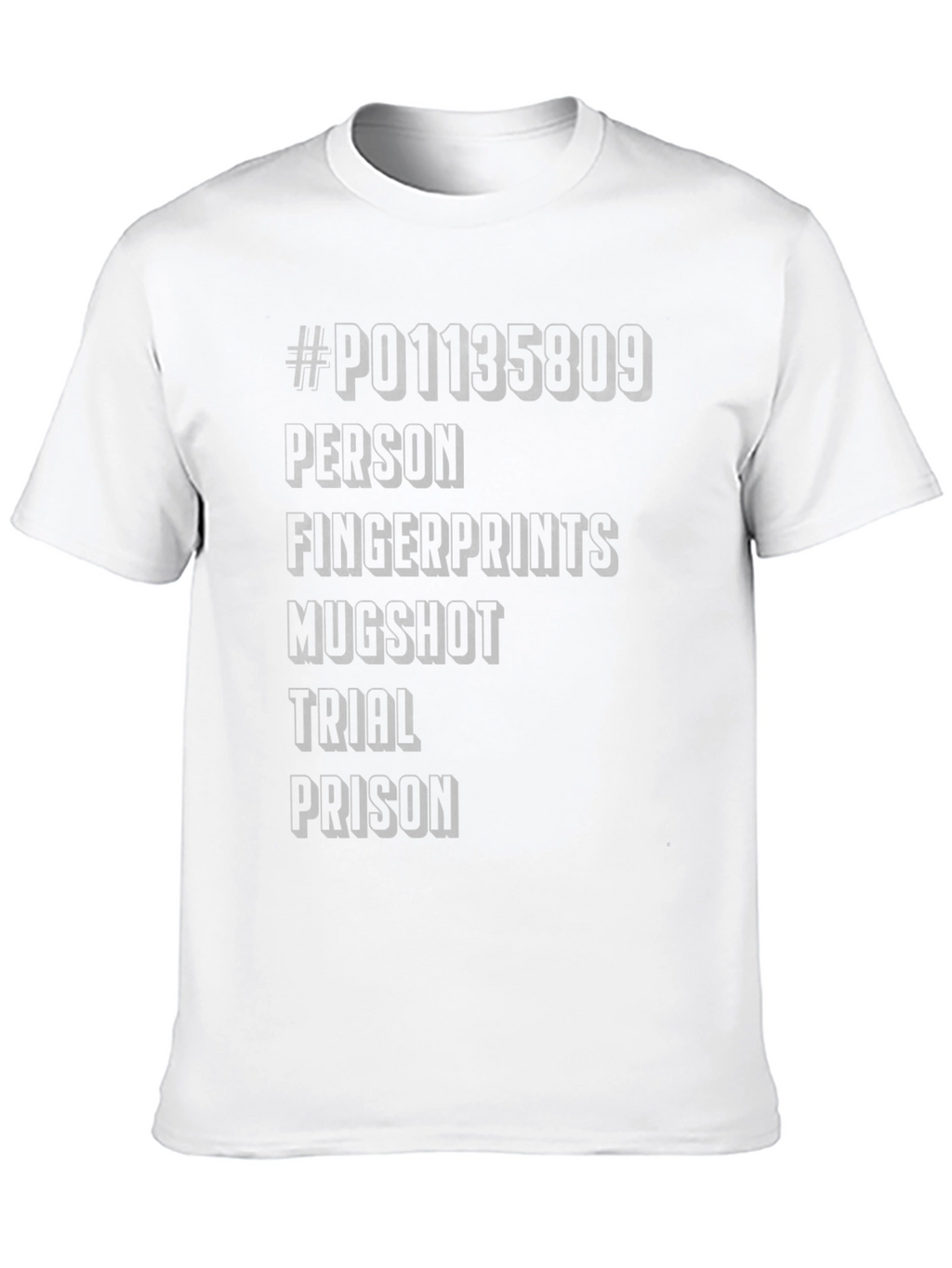 Humorous Mugshot Word Tee